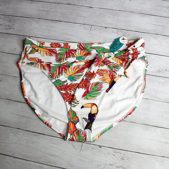 Mynah Swimwear Women's High Rise Bikini Swim Bottoms Plus Size 20W - Picture 1 of 5